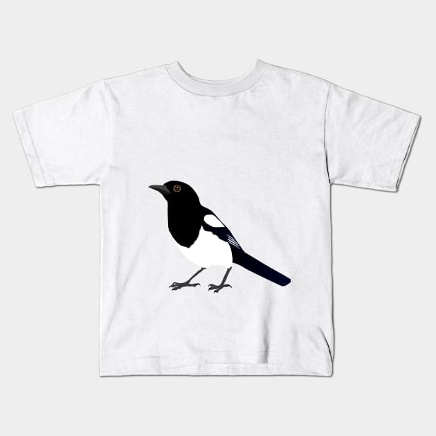 Magpie Kids T-Shirt by Bwiselizzy